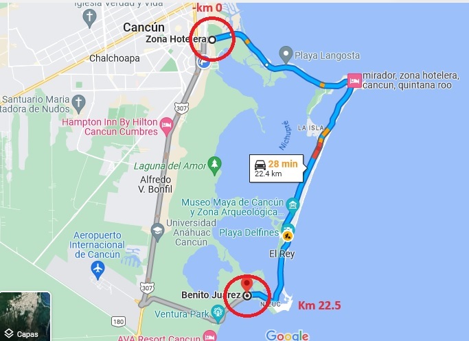 public transportation from cancun airport to hotel zone