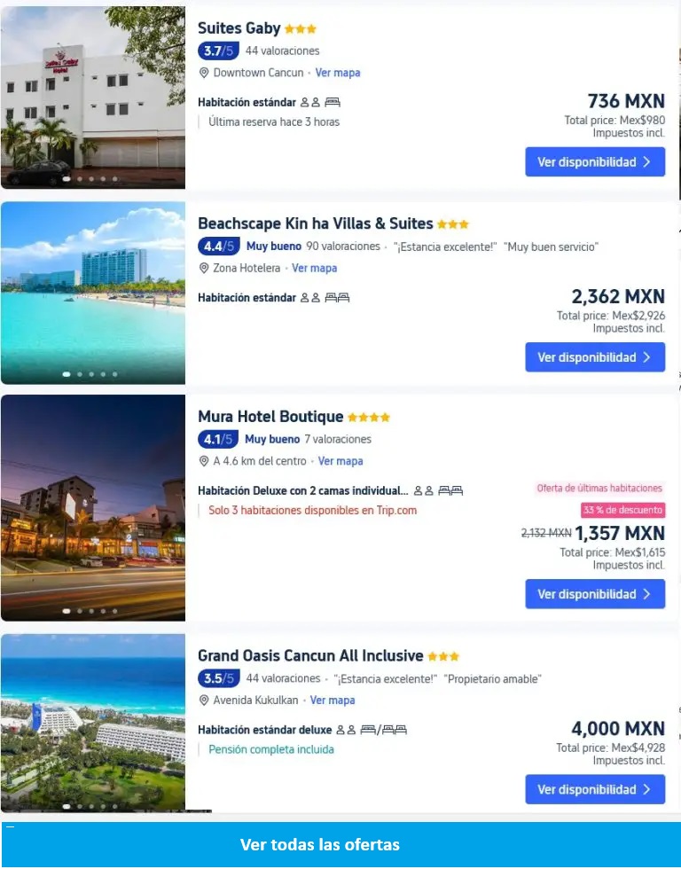 hotels in Cancun Trip